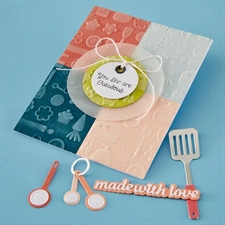 Spellbinders Embossing Folder - 3D Shiny New Day / Confection Companions